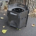 Folding portable forged brazier D-350x320 - 3 - picture